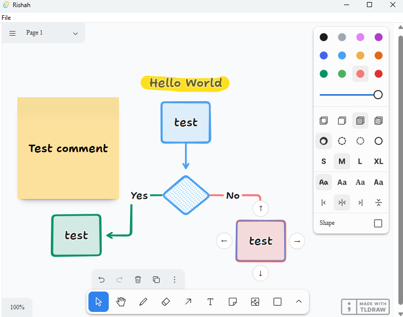 Rishah application screenshot